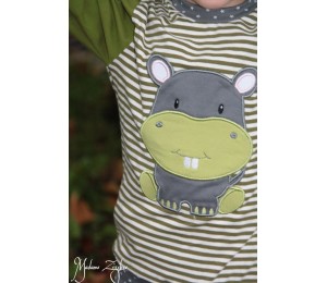 Stickdatei - Dschungeltiere Appli Papagei fliegend